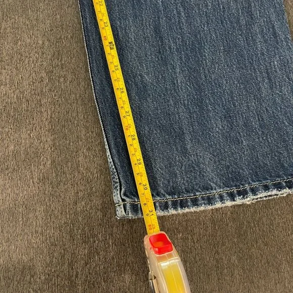 New Levi's 501 Women's Distressed Low Pro Straight Leg Blue Denim Pants, Size 29 - Picture 11 of 11